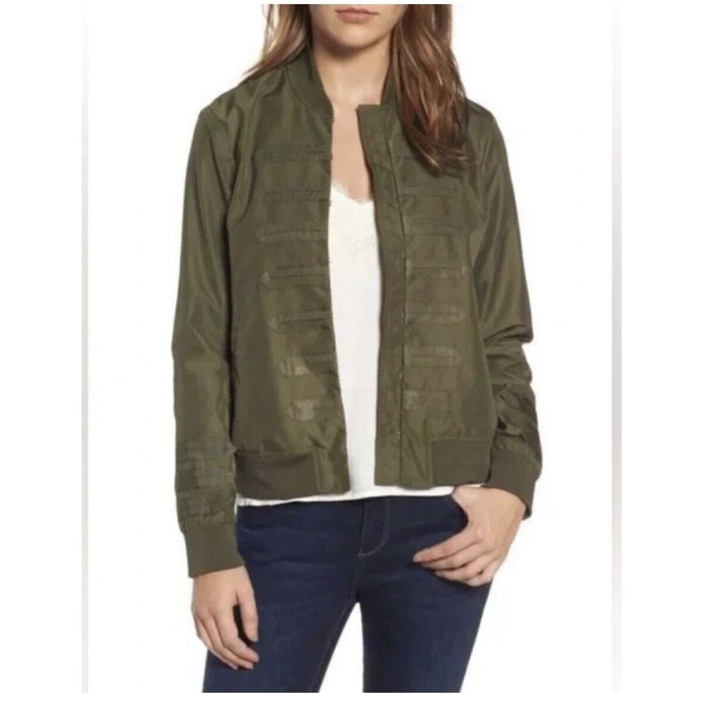 Chelsea28• Army Olive Green Military Bomber Jacket Size XS‎